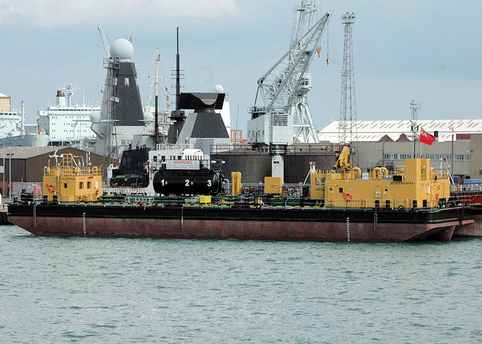 Photograph of the vessel  SD Oceanspray pictured in Portsmouth Naval Base on 14th August 2010
