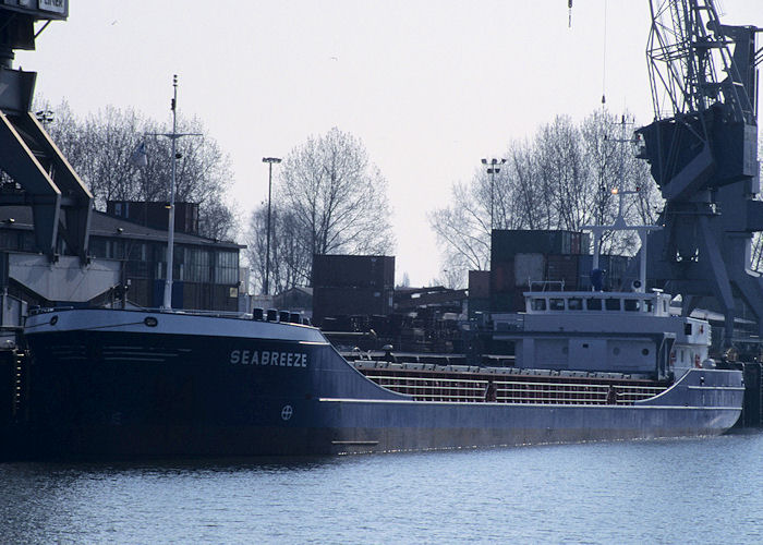 Photograph of the vessel  Seabreeze pictured in Waalhaven, Rotterdam on 14th April 1996