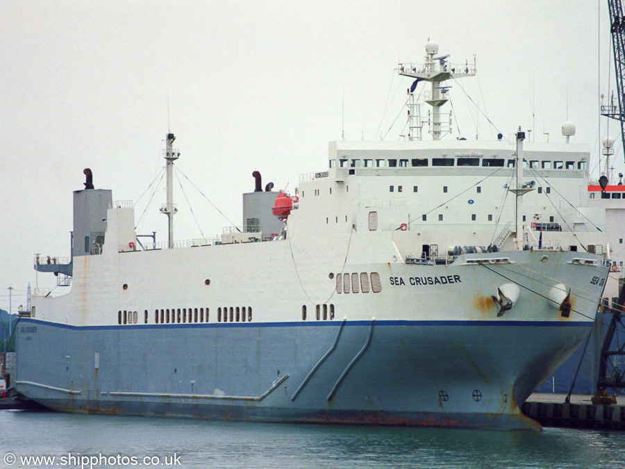 RFA Sea Crusader pictured at Marchwood Military Port on 5th July 2003