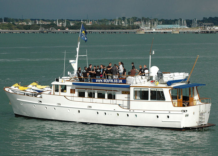 Photograph of the vessel  Seafin pictured on Southampton Water on 14th August 2010
