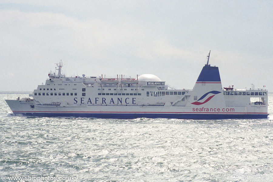 Photograph of the vessel  Seafrance Cezanne pictured departing Dover on 13th May 2003