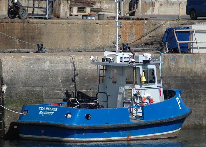 Photograph of the vessel  Sea Helper pictured at Macduff on 28th April 2011