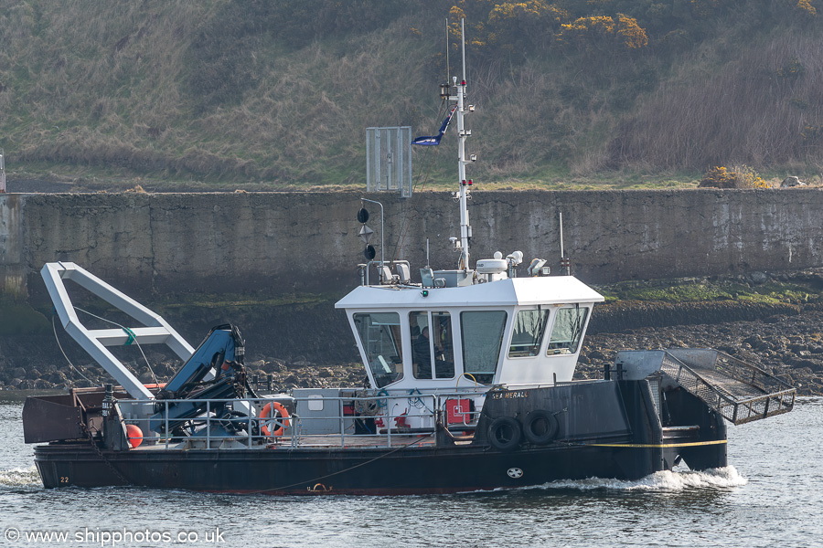 Photograph of the vessel  Sea Herald pictured at Aberdeen on 21st March 2025