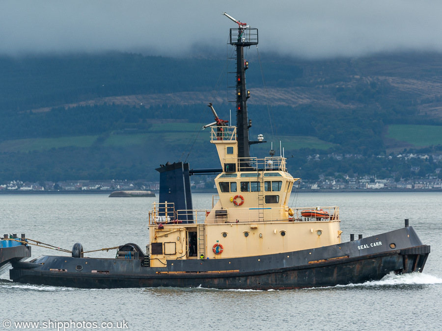 Photograph of the vessel  Seal Carr pictured passing Greenock on 26th September 2021