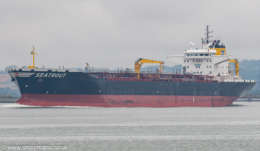 Photograph of the vessel  Seatrout pictured passing Mucking on 19th July 2025