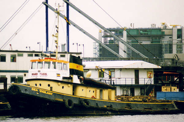 Photograph of the vessel  Sea Vigilant pictured in London on 4th October 1995