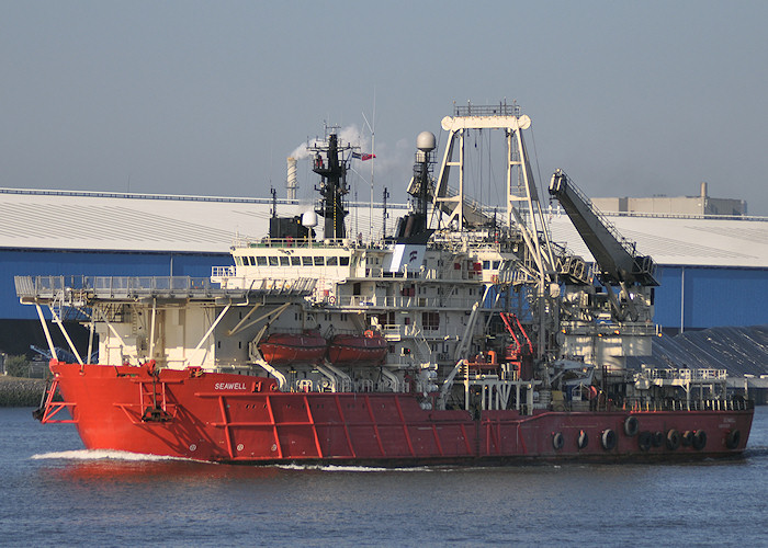 Photograph of the vessel  Seawell pictured passing Vlaardingen on 27th June 2011
