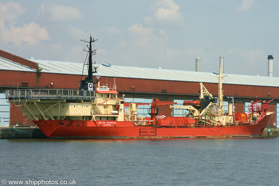 Photograph of the vessel  Sefton Supporter pictured in Alexandra Branch Dock No. 3, Liverpool on 14th June 2003