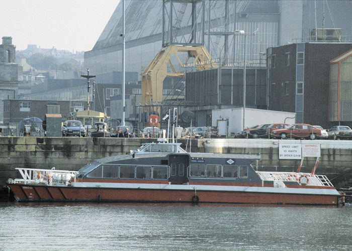 Photograph of the vessel  Serco D11 pictured in Devonport Naval Base on 27th September 1997