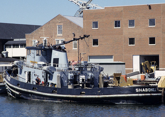 Photograph of the vessel USS Shabonee pictured at Portsmouth, Virginia on 20th September 1994