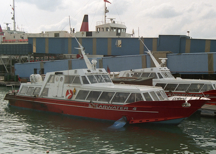 Photograph of the vessel  Shearwater 4 pictured at Southampton on 2nd April 1988