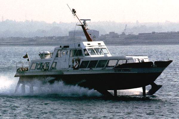 Photograph of the vessel  Shearwater 4 pictured in Southampton on 21st April 1990