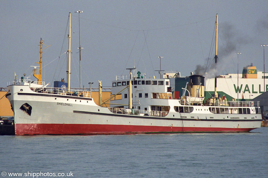 Photograph of the vessel ss Shieldhall pictured at Southampton on 21st September 2001