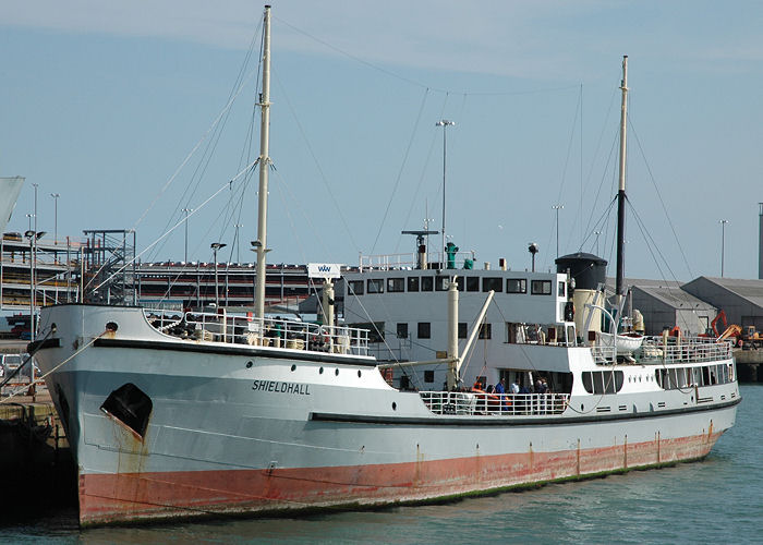 Photograph of the vessel ss Shieldhall pictured in Southampton on 22nd April 2006