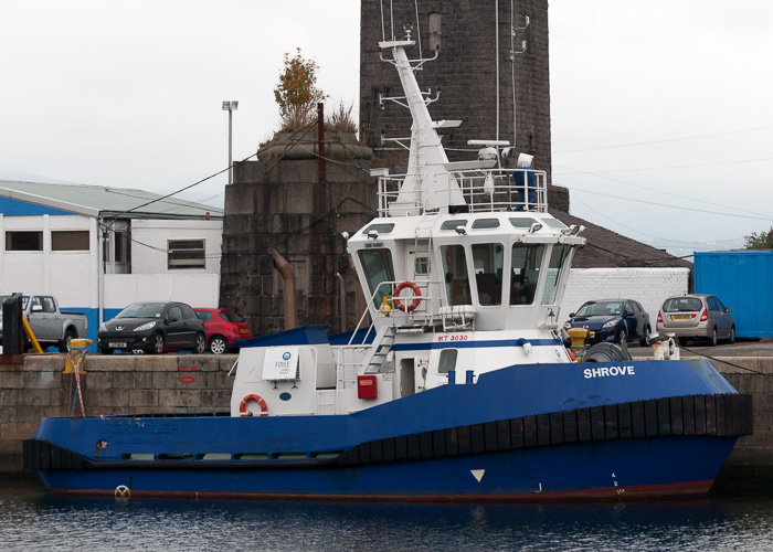 Photograph of the vessel  Shrove pictured at James Watt Dock, Greenock on 19th September 2014