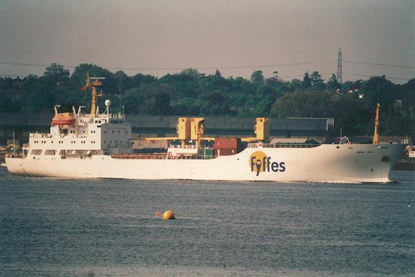 Photograph of the vessel  Sierra Nava pictured arriving in Southampton on 14th May 2001