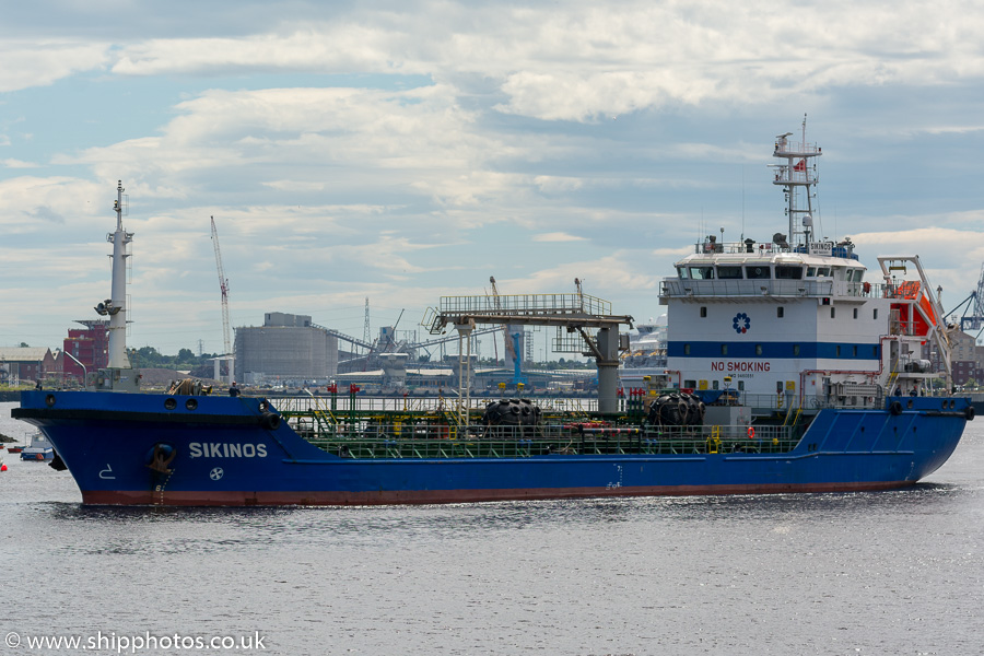  Sikinos pictured passing North Shields on 1st July 2017