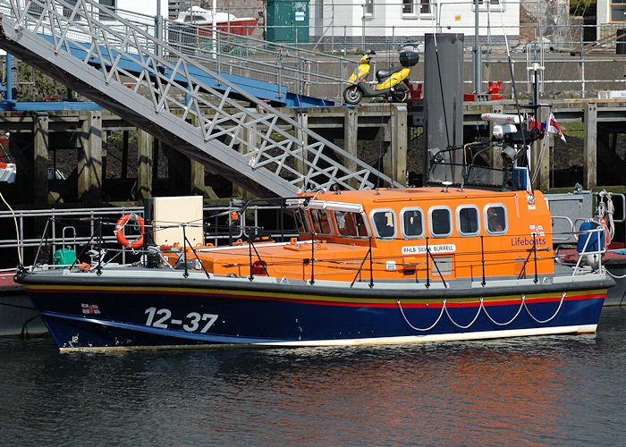 Photograph of the vessel RNLB Silvia Burrell pictured at Girvan on 8th May 2010