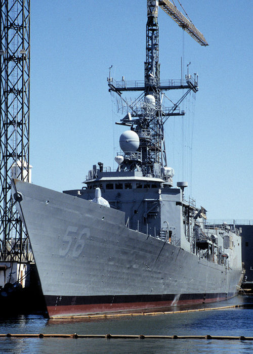 Photograph of the vessel USS Simpson pictured at Norfolk on 20th September 1994
