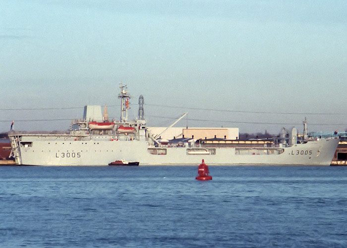 Photograph of the vessel RFA Sir Galahad pictured at Southampton on 22nd December 1987