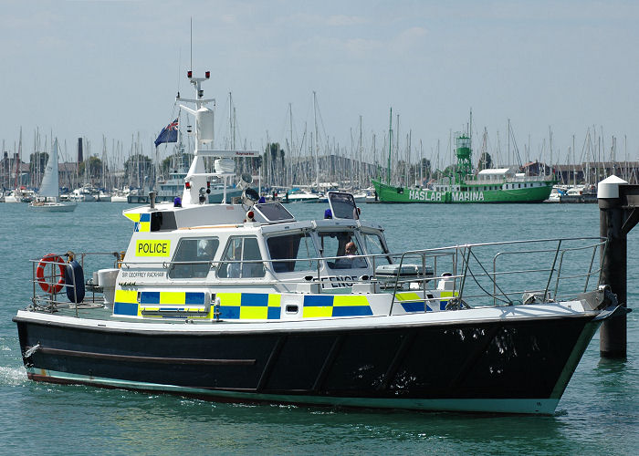 Photograph of the vessel  Sir Geoffrey Rackham pictured in Portsmouth Harbour on 8th August 2006
