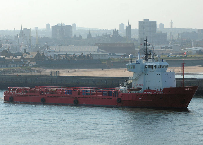  Skandi Falcon pictured departing Aberdeen on 29th April 2011