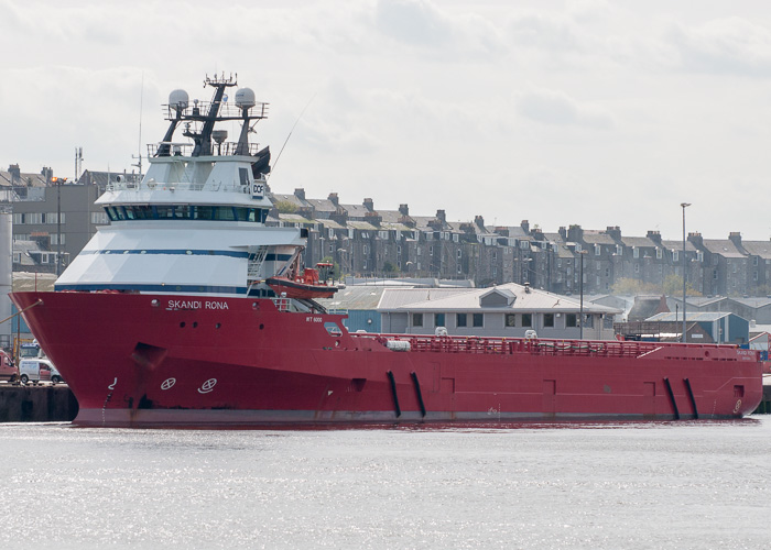 Photograph of the vessel  Skandi Rona pictured at Aberdeen on 3rd May 2014
