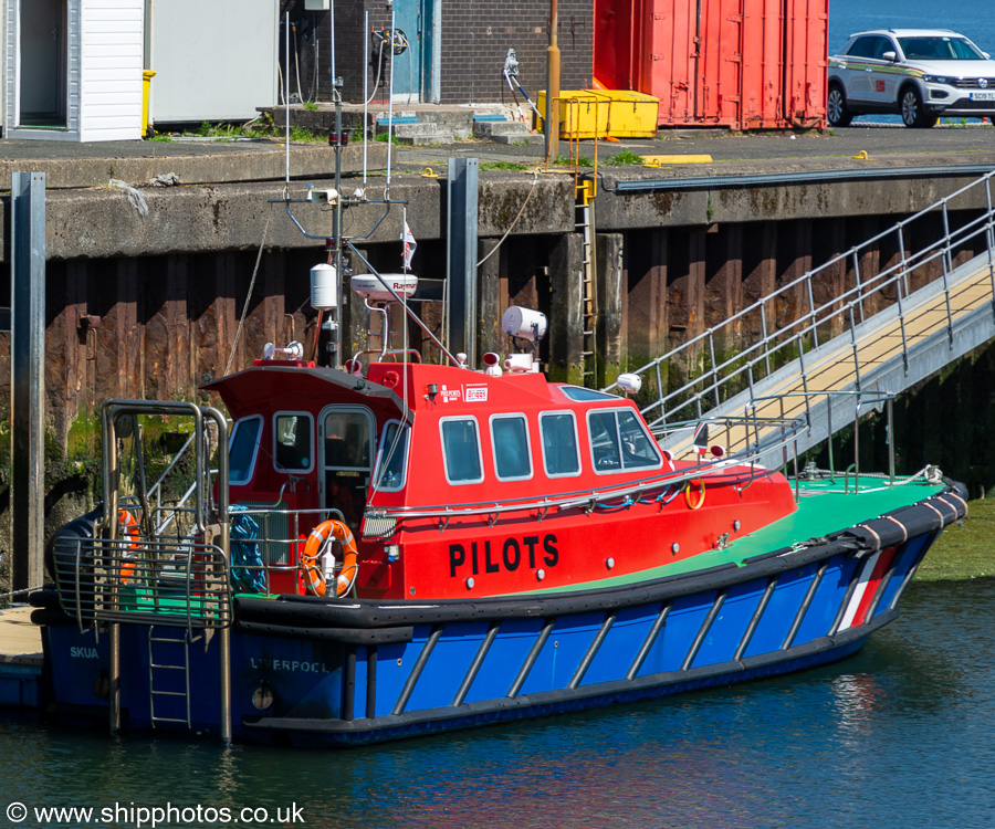 Photograph of the vessel pv Skua pictured at Greenock on 15th July 2021