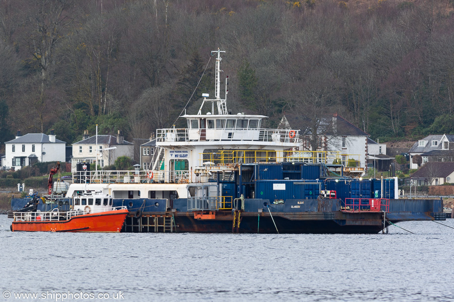 Photograph of the vessel  Sleat pictured on Holy Loch on 24th March 2023