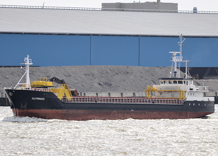 Photograph of the vessel  Sletringen pictured passing Vlaardingen on 23rd June 2012