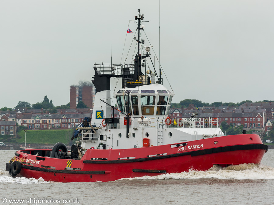  Smit Sandon  pictured on the River Mersey on 3rd August 2019