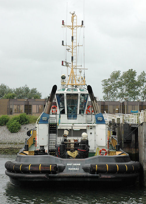 Photograph of the vessel  Smit Seine pictured at Scheurhaven, Europoort on 20th June 2010