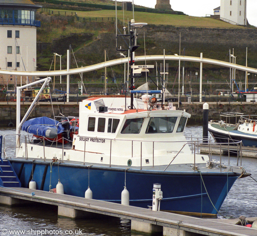 Photograph of the vessel fpv Solway Protector pictured at Whitehaven on 23rd October 2002