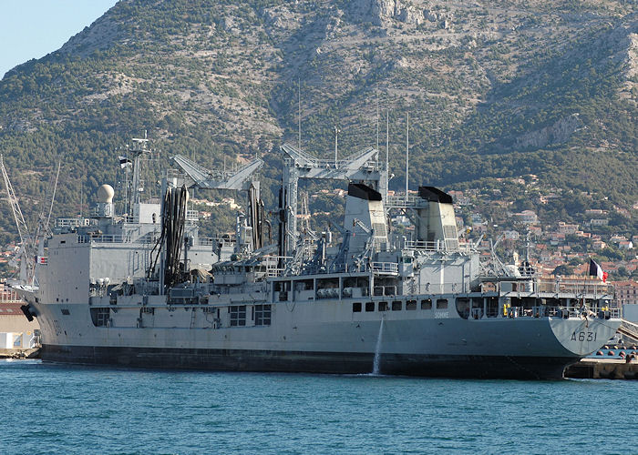 Photograph of the vessel FS Somme pictured at Toulon on 9th August 2008
