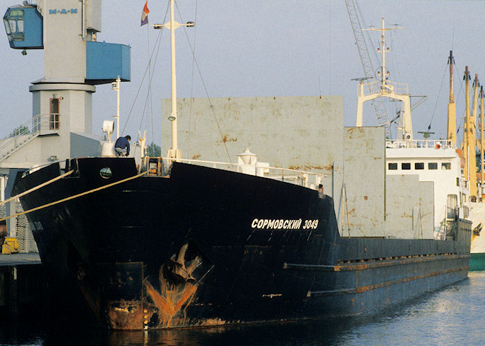 Photograph of the vessel  Sormovskiy-3049 pictured in Waalhaven, Rotterdam on 27th September 1992
