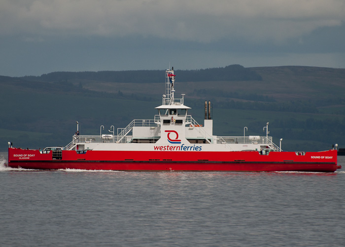  Sound of Soay pictured approaching Hunter's Quay, Dunoon on 11th May 2014