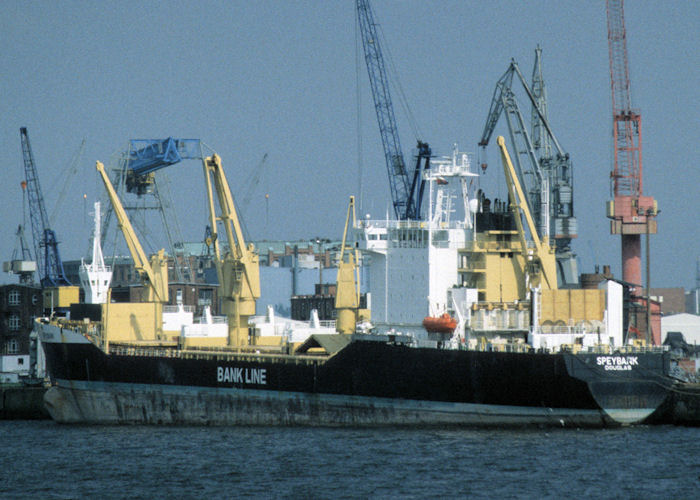 Photograph of the vessel  Speybank pictured at Hamburg on 9th June 1997