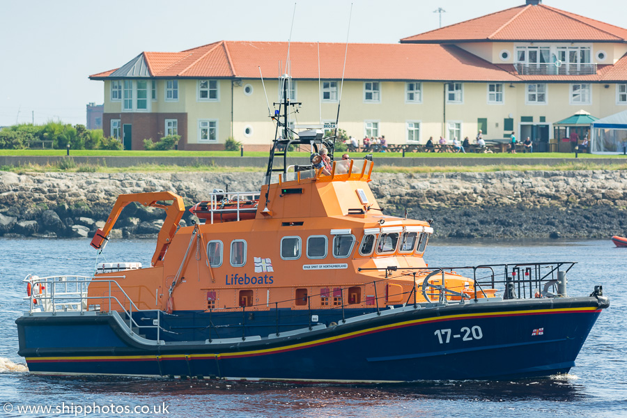 RNLB Spirit of Northumberland pictured passing North Shields on 24th August 2019