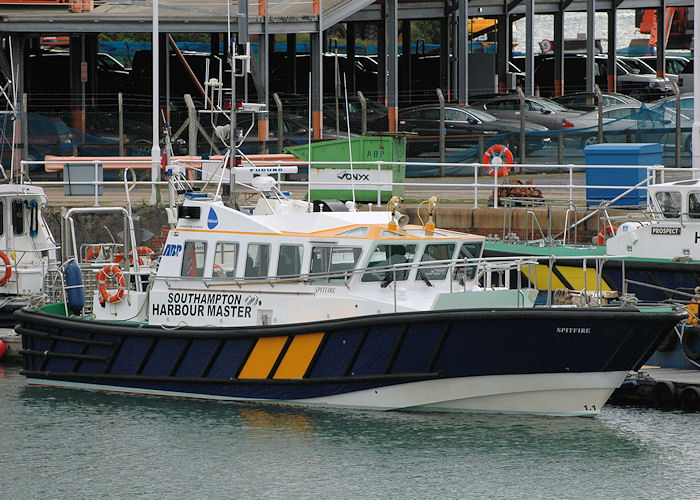 Photograph of the vessel pv Spitfire pictured in Empress Dock, Southampton on 14th August 2010