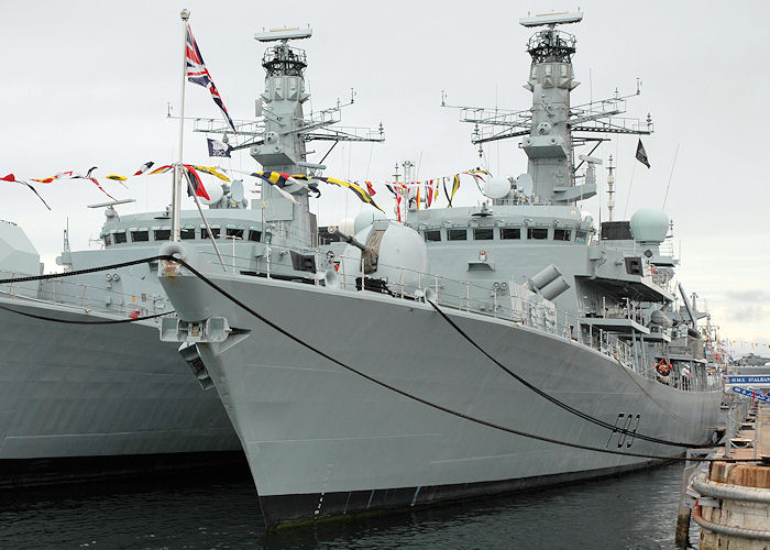 Photograph of the vessel HMS St. Albans pictured at the International Festival of the Sea, Portsmouth Naval Base on 3rd July 2005