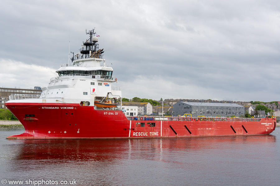  Standard Viking pictured departing Aberdeen on 28th May 2019