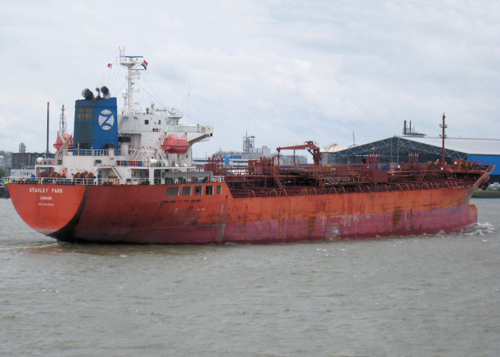 Photograph of the vessel  Stanley Park pictured passing Vlaardingen on 24th June 2012