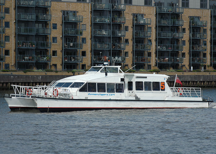 Photograph of the vessel  Star Clipper pictured in London on 11th June 2009