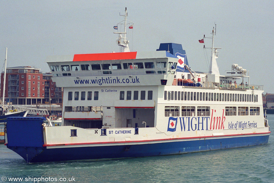 Photograph of the vessel  St. Catherine pictured in Portsmouth Harbour on 6th July 2002