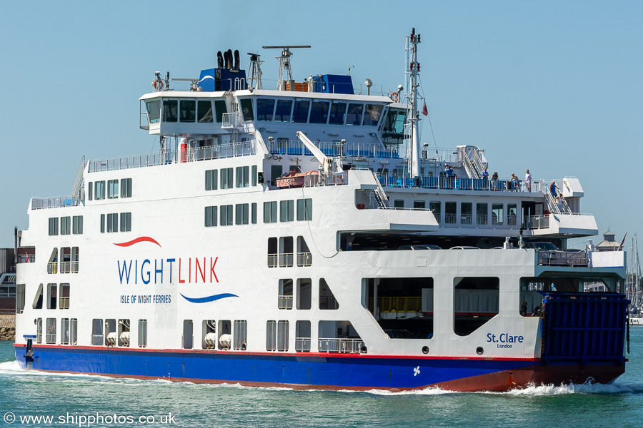 Photograph of the vessel  St. Clare pictured in Portsmouth Harbour on 7th July 2023