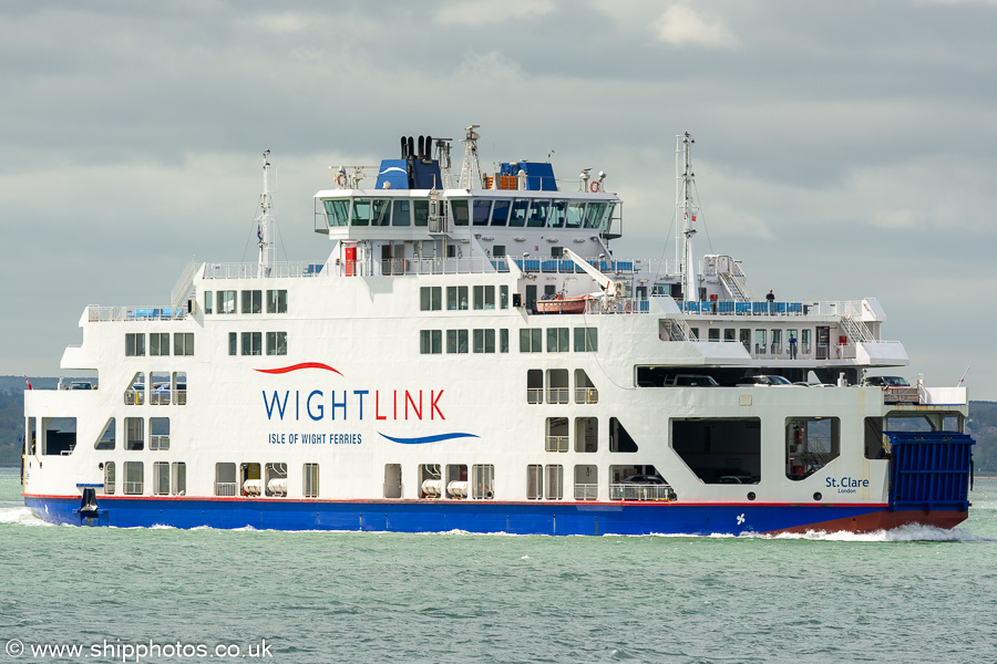 Photograph of the vessel  St. Clare pictured arriving in Portsmouth Harbour on 19th April 2024