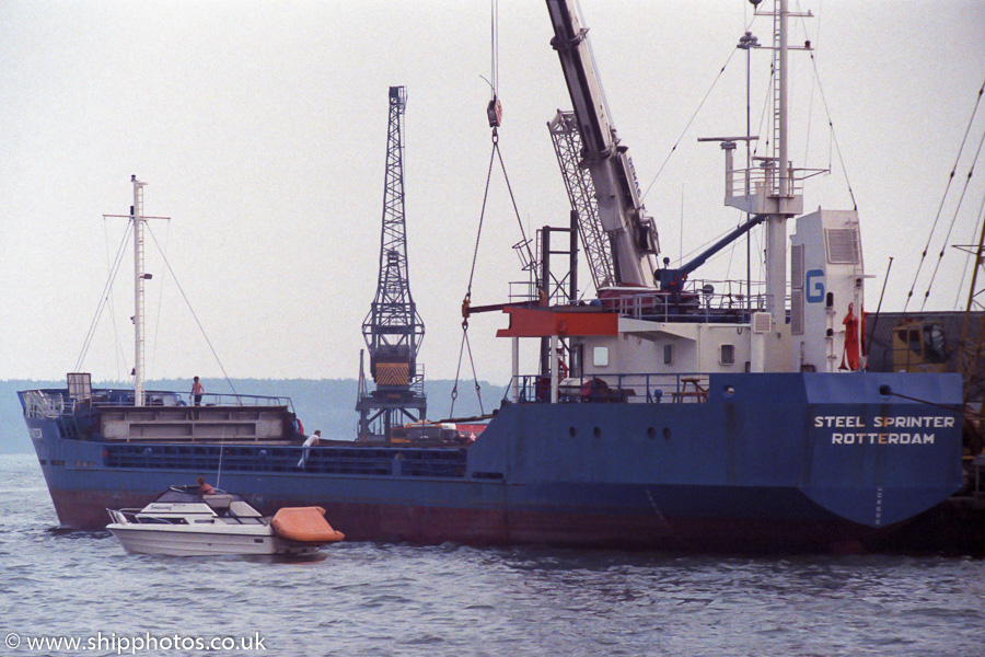 Photograph of the vessel  Steel Sprinter pictured at Poole on 24th July 1989