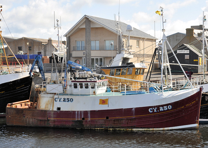 Photograph of the vessel fv Stella Maris pictured at Macduff on 15th April 2012