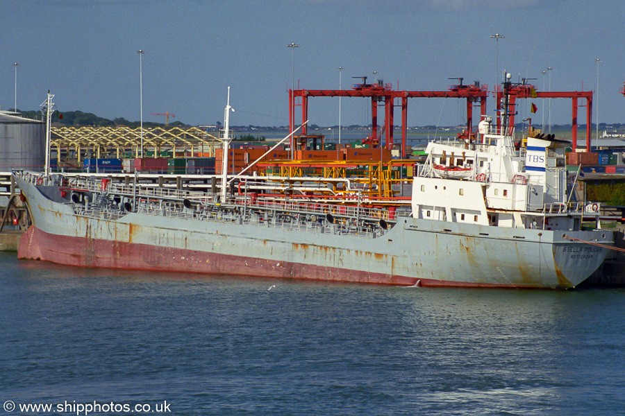 Photograph of the vessel  Stella Pollux pictured at Dublin on 15th August 2002