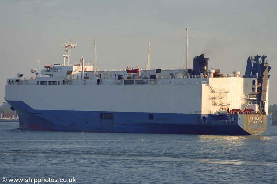  St. Elmo pictured arriving at Southampton on 5th June 2002